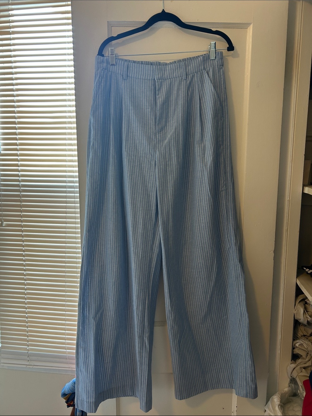 Linen Stripe Pants